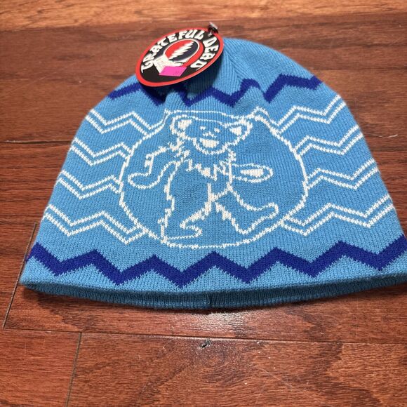 Grateful Dead Other - Hat New Dancing Bear Grateful Dead Adult Beanie Winter Blue Bears Warm Soft NWT